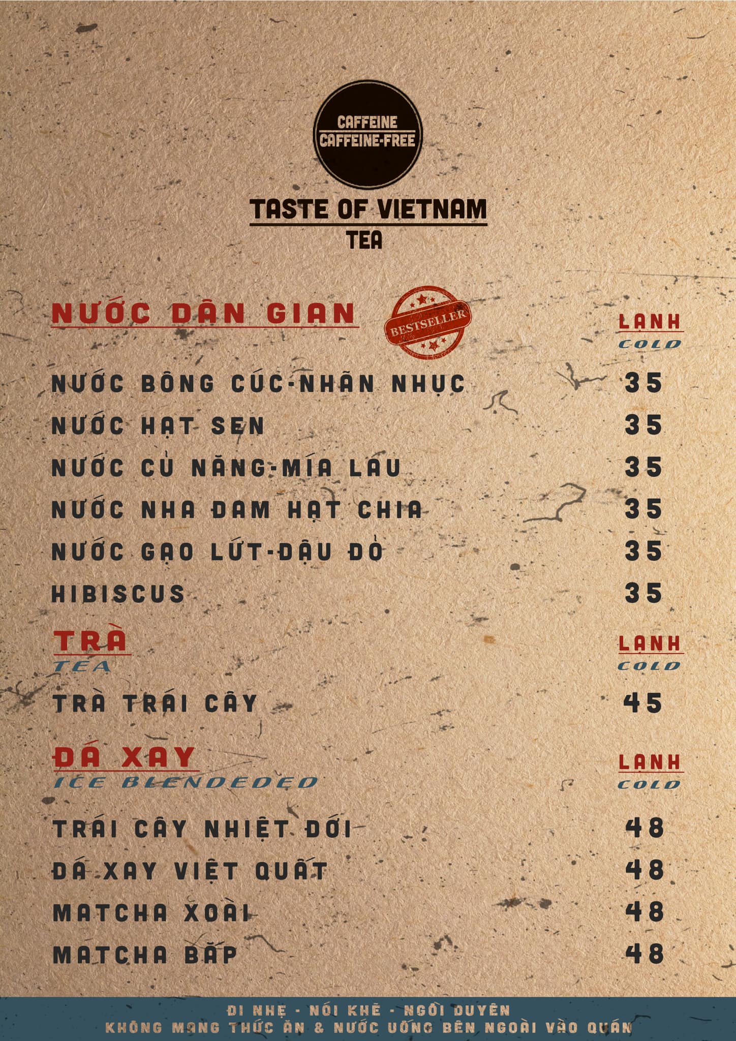 Bảng giá nước tại Sài Gòn 90S